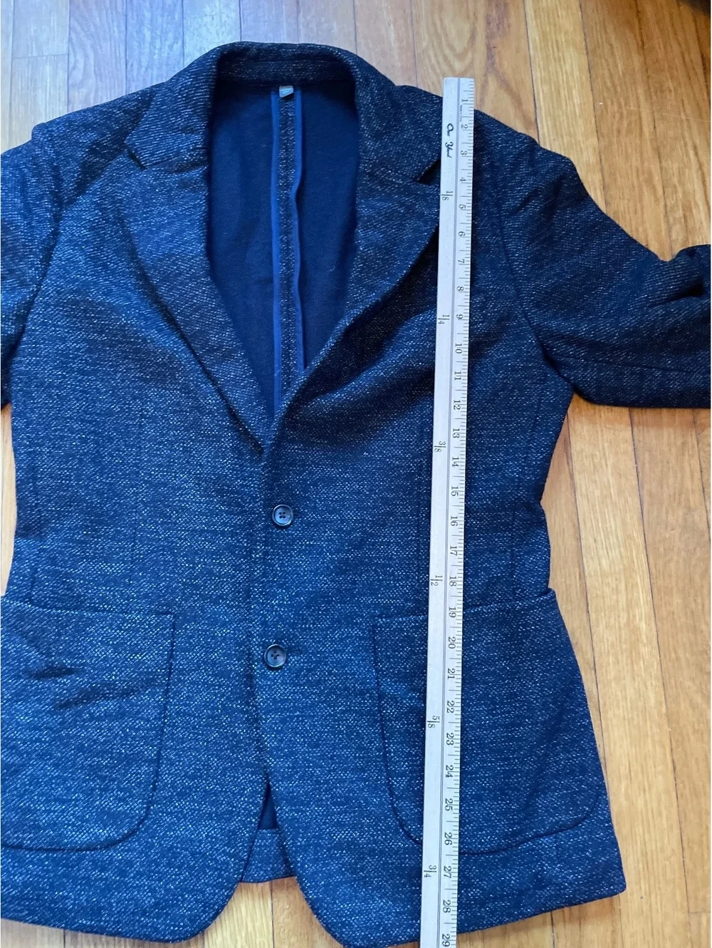 Bonobos Slim Fit Sport Coat 40R Navy Italian Wool Cashmere Blend Blazer Italian